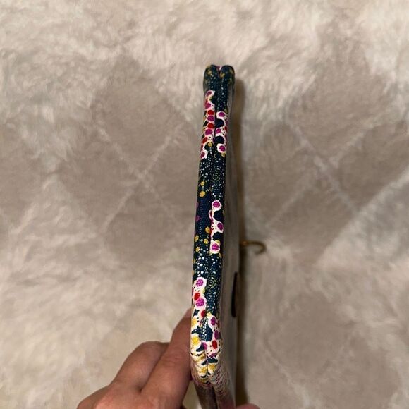 Fossil Large Wristlet Travel Bag PVC Blue Turquoise Multicolored - Picture 5 of 8